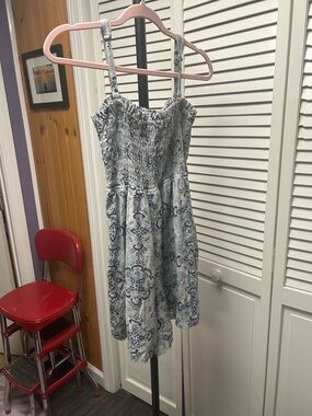 Nwot Pilcro Pale Blue Paisley Smocked Sundress